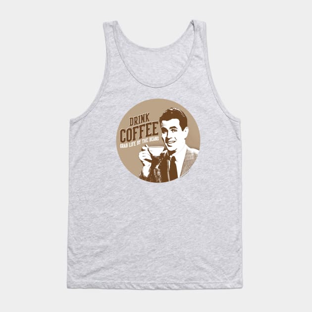 Retro Coffee - vintage coffee lover Tank Top by eBrushDesign